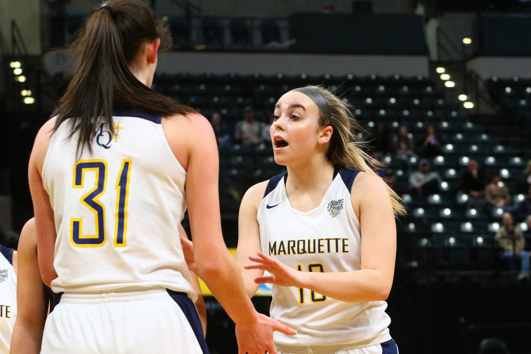 Gallery: Girls Basketball State Finals: Marquette Catholic vs. Vincennes Rivet